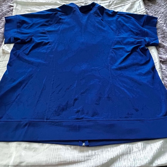 JACKET, SHORT SLEEVES, BLUE ECLIPSE, SIZE 5X, FRONT POCKETS, FRONT ZIPPER, STRET - Picture 3 of 13
